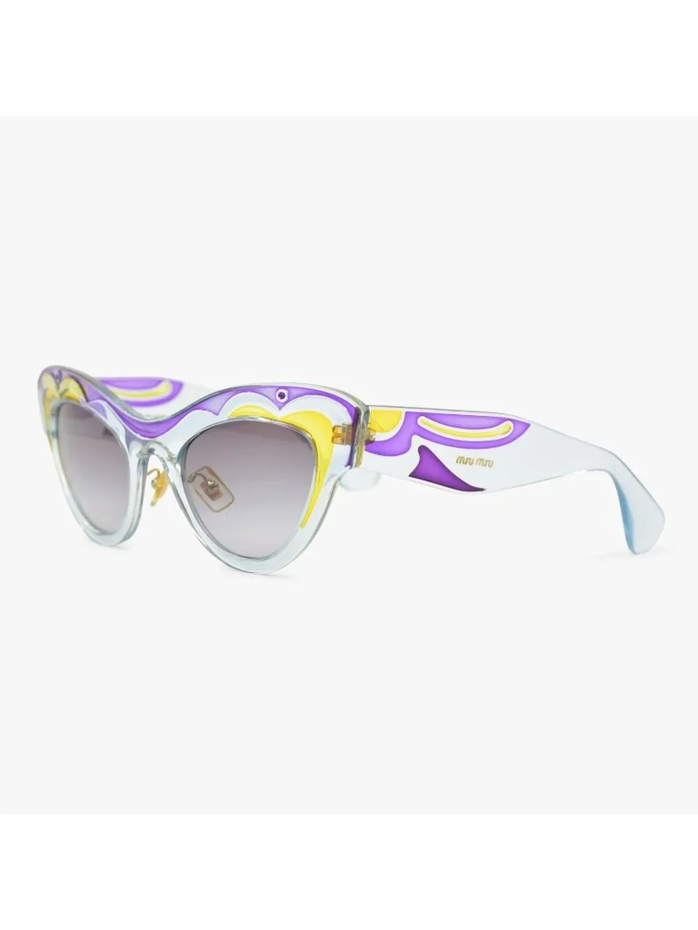 Miu Miu Sunglasses Art Eyewear Acetate Blue Purple Yellow 22